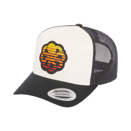 Jonsen island - Hats - Trucker flower 3 flower sun noir Jonsen island