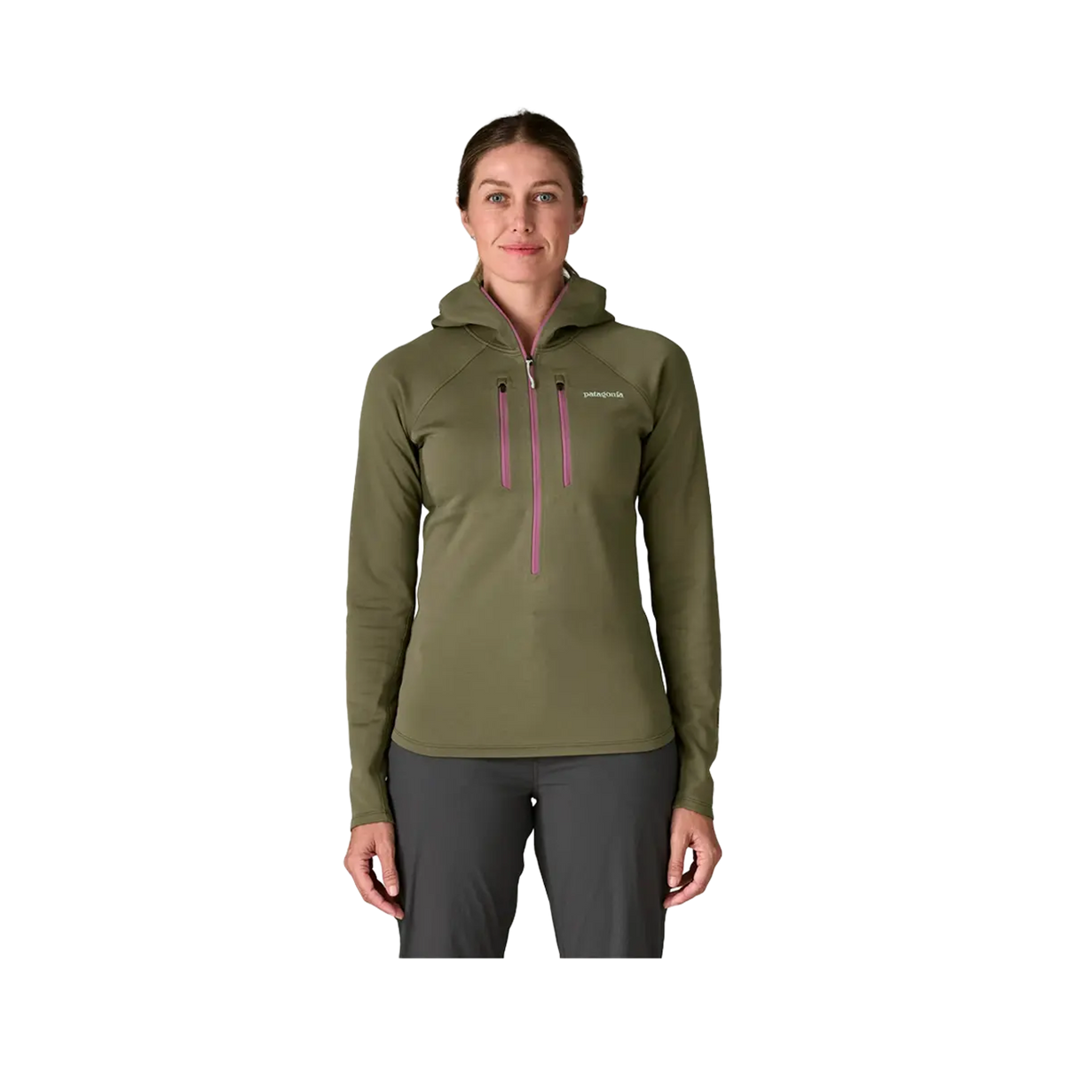 Patagonia - Pullovers & Knitwear - R1 Ultralight Hoody - Faded Magenta Patagonia Purpose Trust