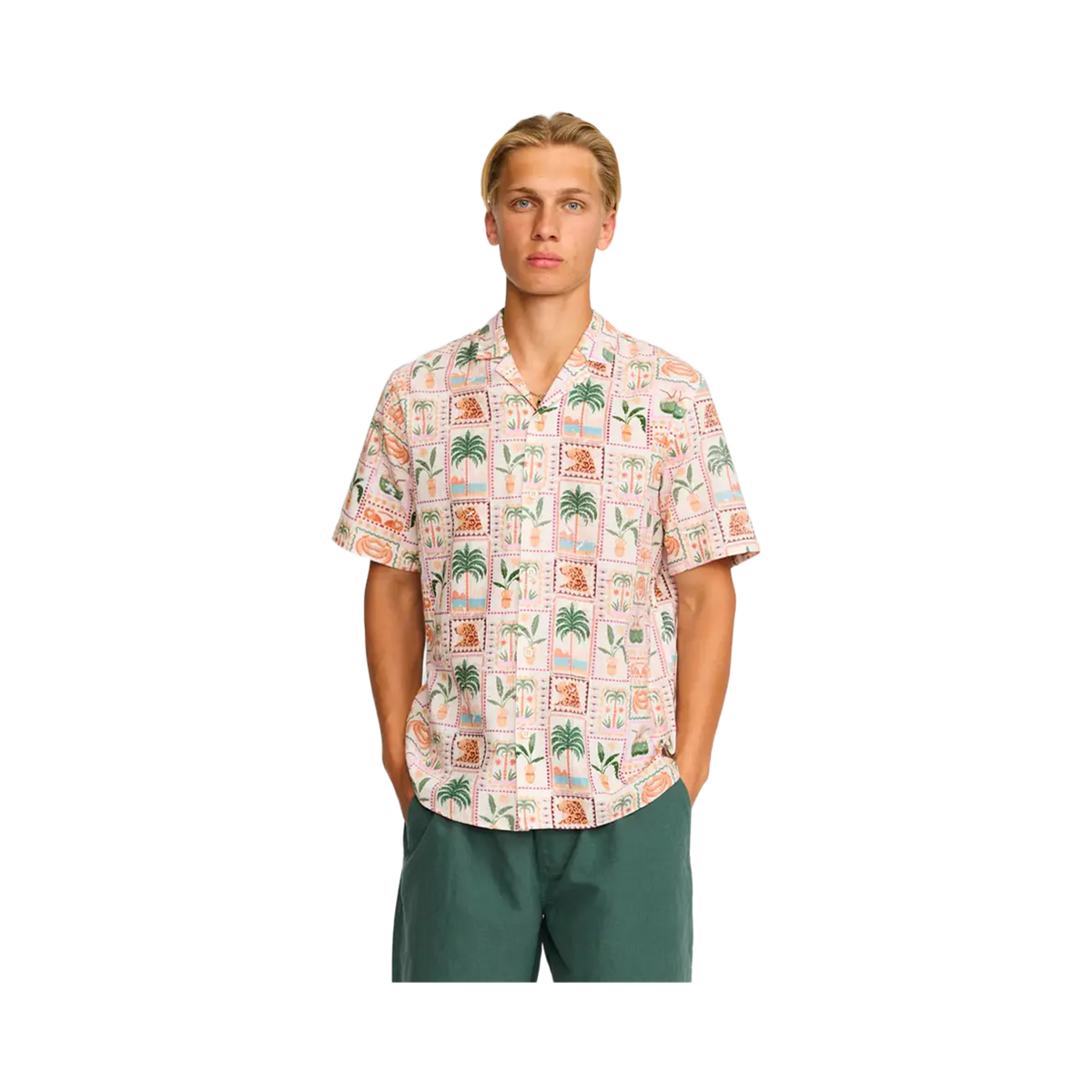 Revolution - Shirts - Cuban palmier blanc Selfhood®