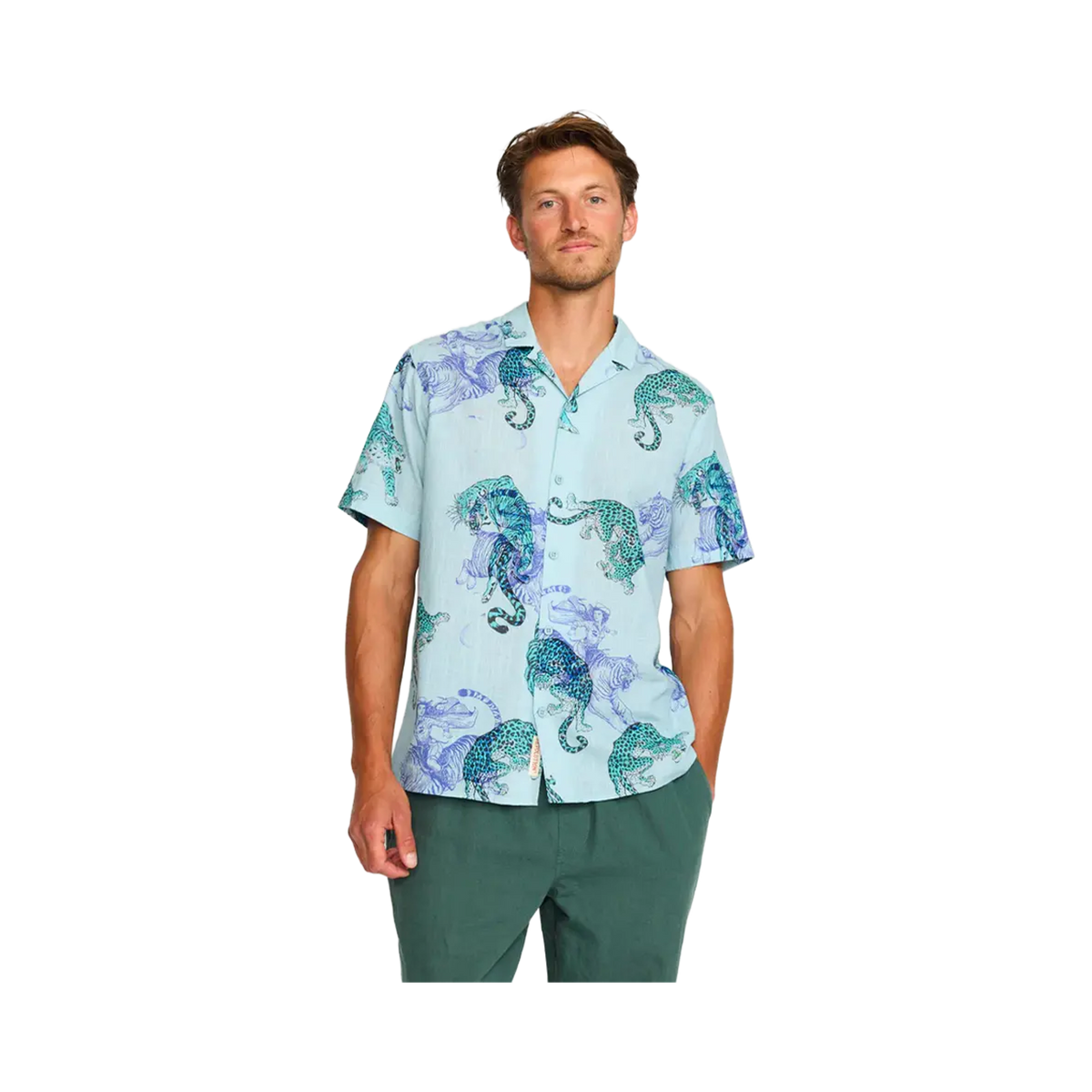 Revolution - Shirts - Cuban leopard blue Selfhood®