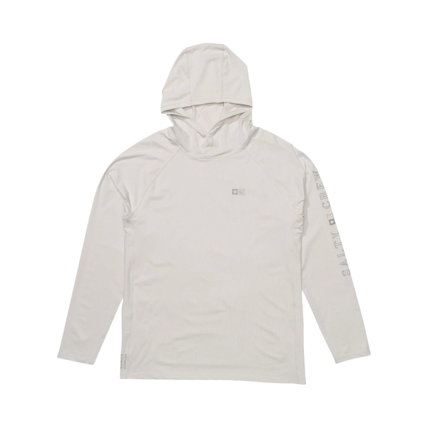 Salty crew - Long-sleeved T-shirts - Apex perforated sunshirt grey