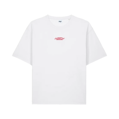 Shapers Club - Oversized T-Shirt - Awesome surfboards - White - Front view
