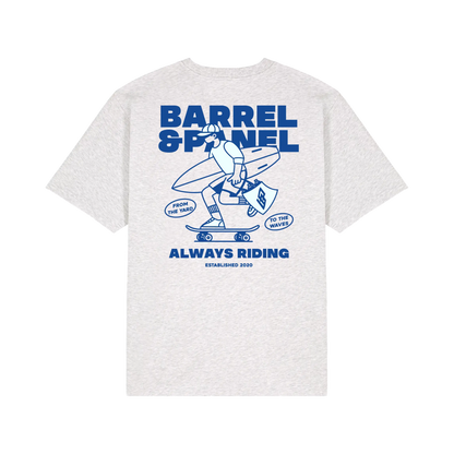 Barrel & Panel - T-Shirt Oversize - Vandal sk8 - Cool Heather Grey - photo 2