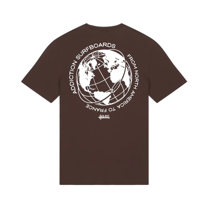 Addiction - Regular T-Shirt - Connection - Brown - Back