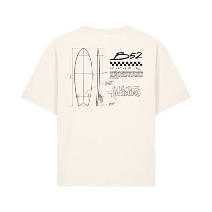 Addiction - Regular T-Shirt - B52 - Beige - Back side