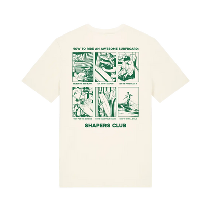 Shapers Club - Regular T-Shirt - Board's life - Beige - Back side