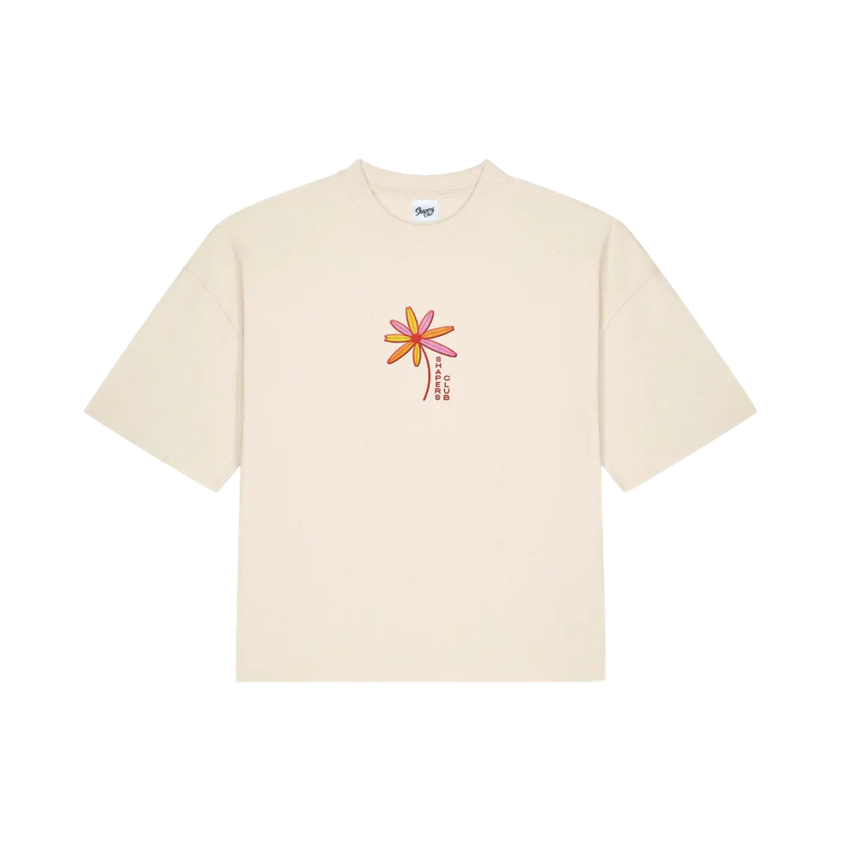 Shapers Club - Women's T-Shirt - Flower quiver - Beige - Front view