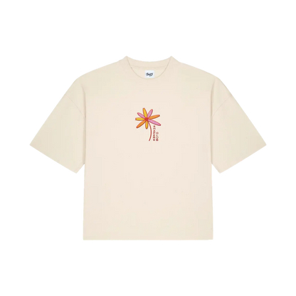 Shapers Club - Women's T-Shirt - Flower quiver - Beige - Front view