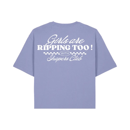 Shapers Club - Women's T-Shirt - Ripping Too - Violet - Back