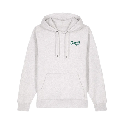 Shapers Club - Hoodie - Classic logo GREEN - Grey - Front