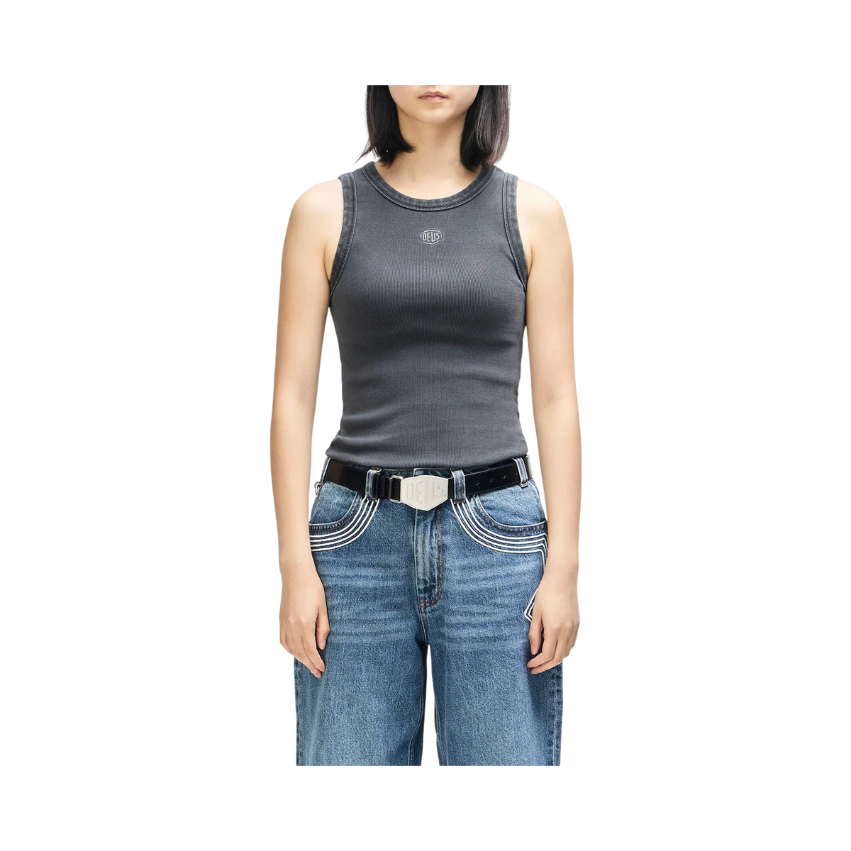 Deus ex machina - T-shirt - 4X4 Shield Tank grey