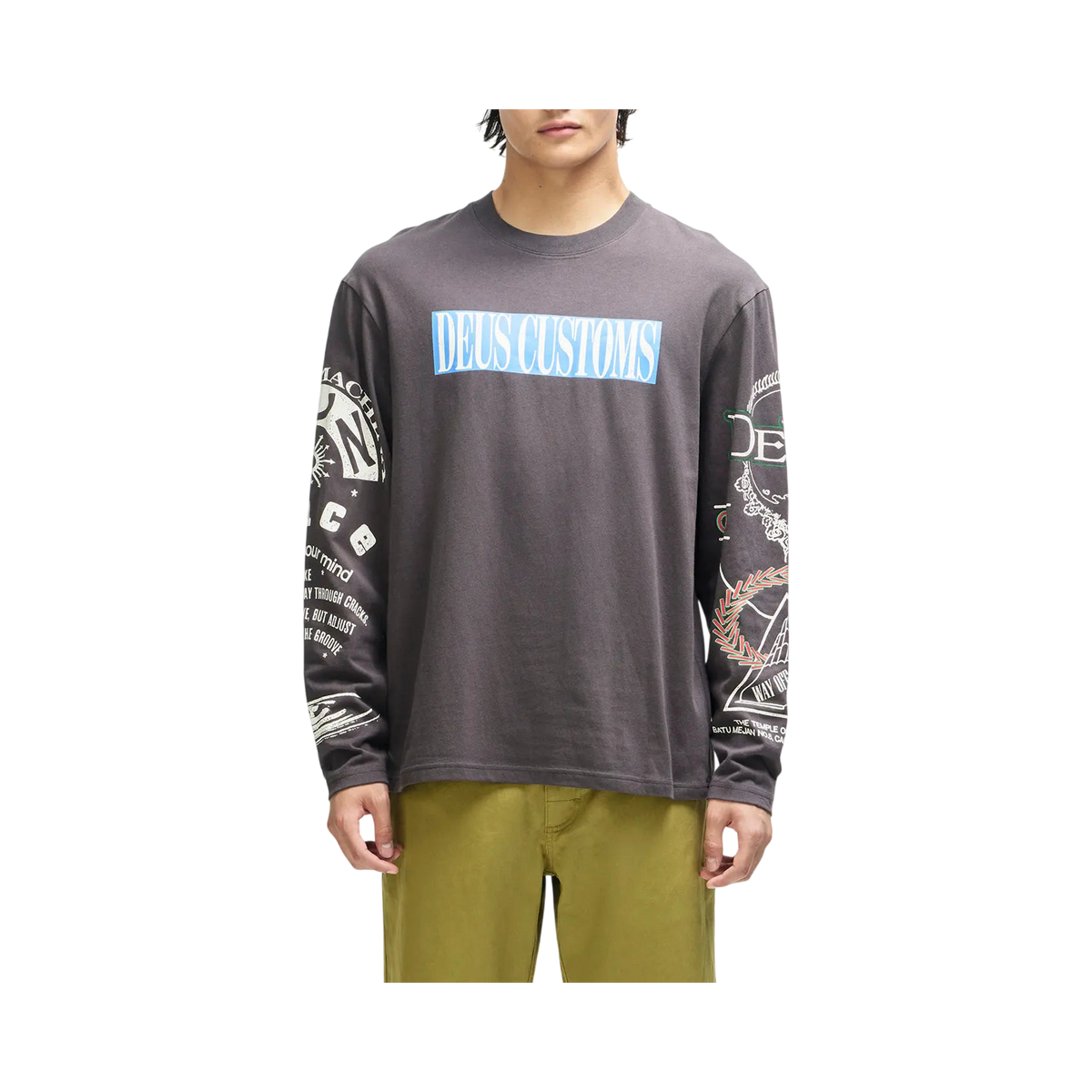 Deus ex machina - T-shirts - Sundance LS grey tee