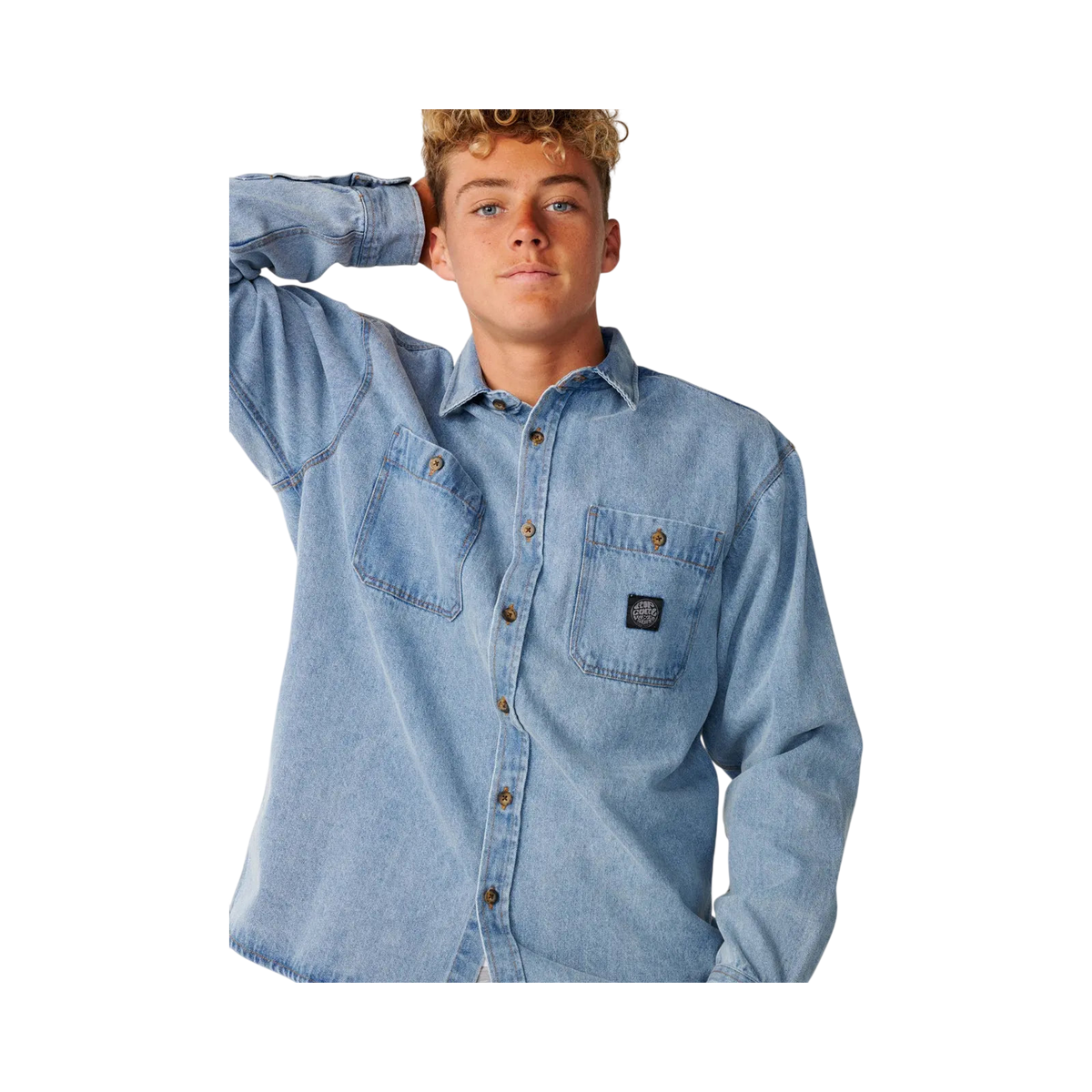 Rip curl - Shirts - Premium Surf Denim L/S Shirt blue