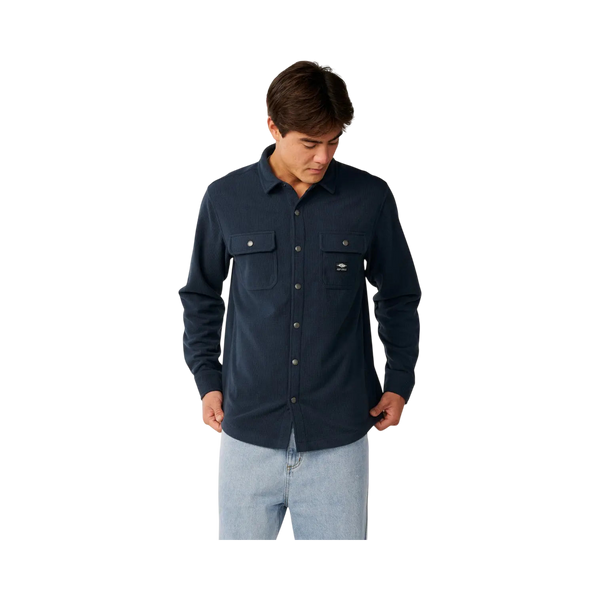 Rip curl - Chemises - Sessions Polar Fleece Shirt bleu