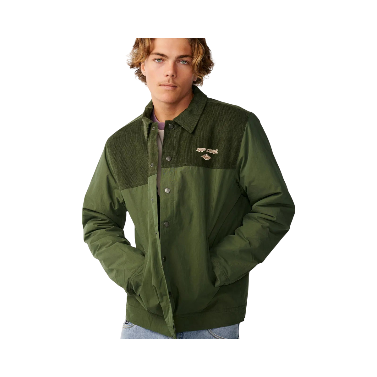 Rip curl - Jackets & Coveralls - Classic Surf Cord Puffer Jacket green