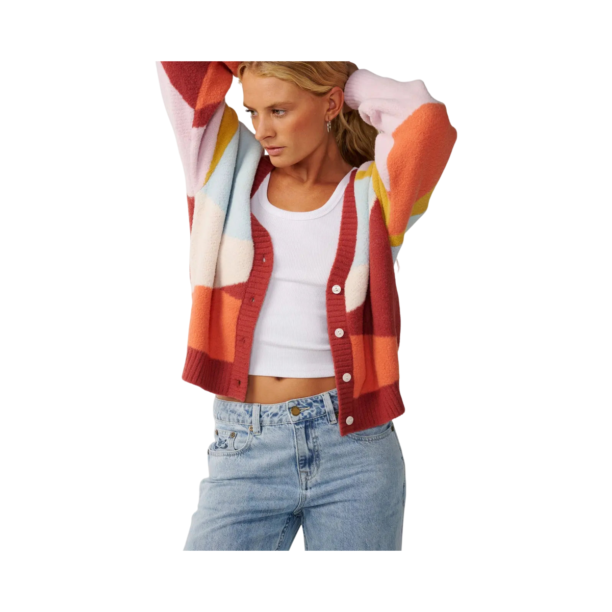 Rip curl - Pullovers & knitwear - Surf Revival Jacquard Cardigan Multicolor