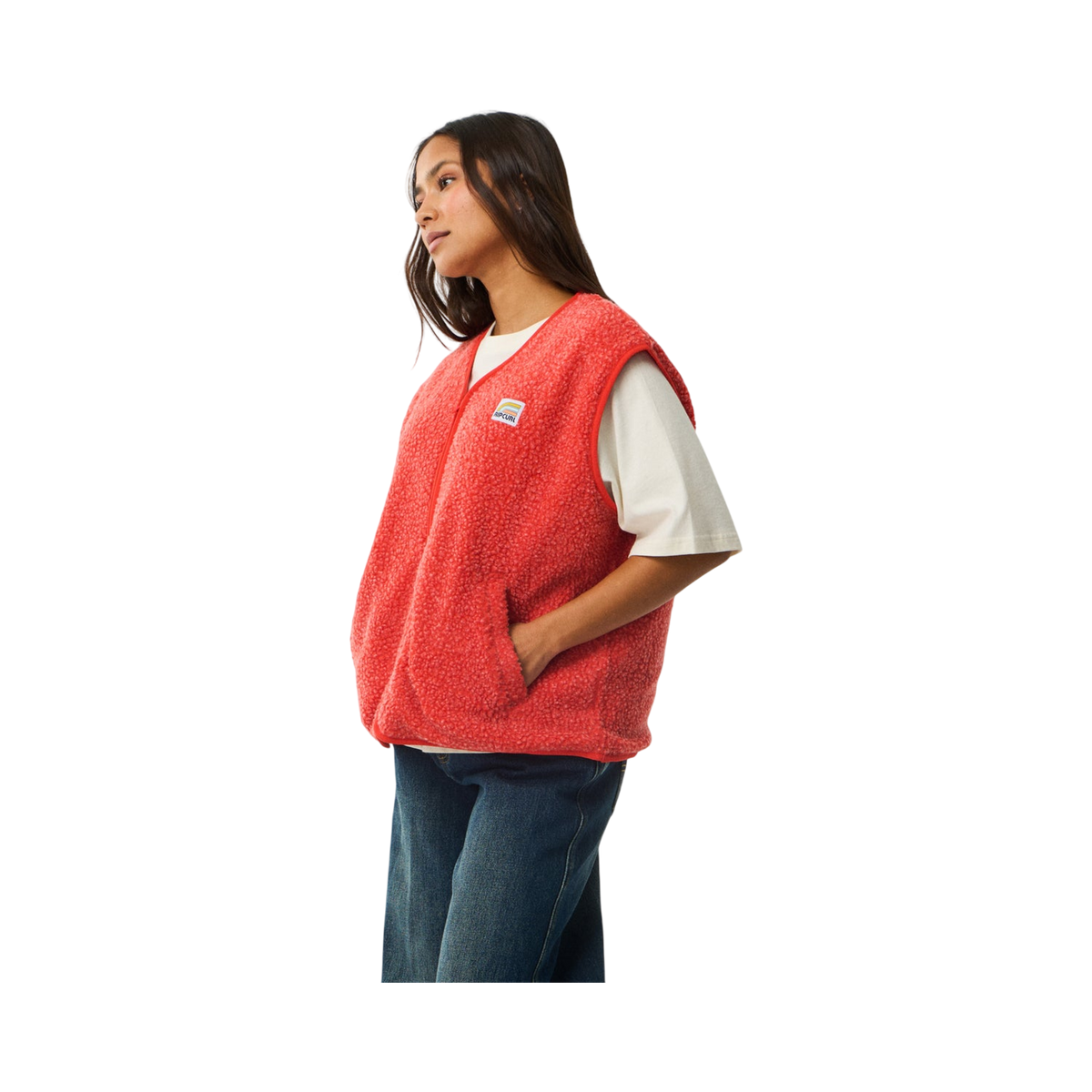 Rip curl - Sweats & hoodies - Every Day Polar Vest red - photo 2