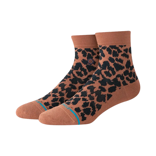 Stance - Chaussettes - Love leopard lowrider marron