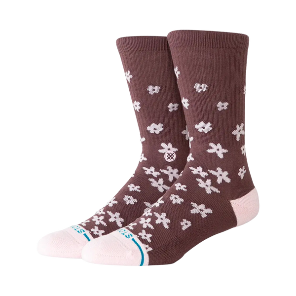 Stance - Socks - Floral dreams crew brown