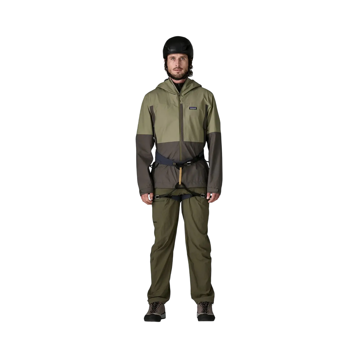 Patagonia Vestes & surchemises M's Boulder Fork Rain Jkt vert – vue 4