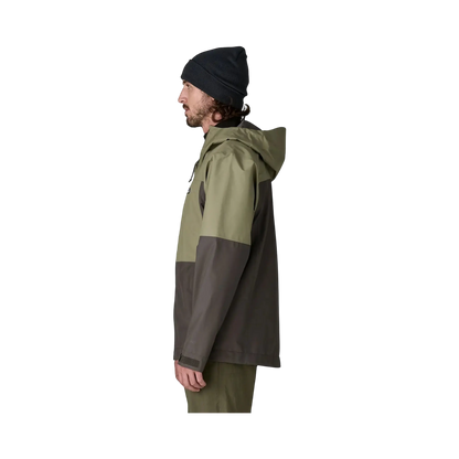 Patagonia Vestes & surchemises M's Boulder Fork Rain Jkt vert – vue 5