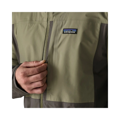Patagonia Vestes & surchemises M's Boulder Fork Rain Jkt vert – vue 6