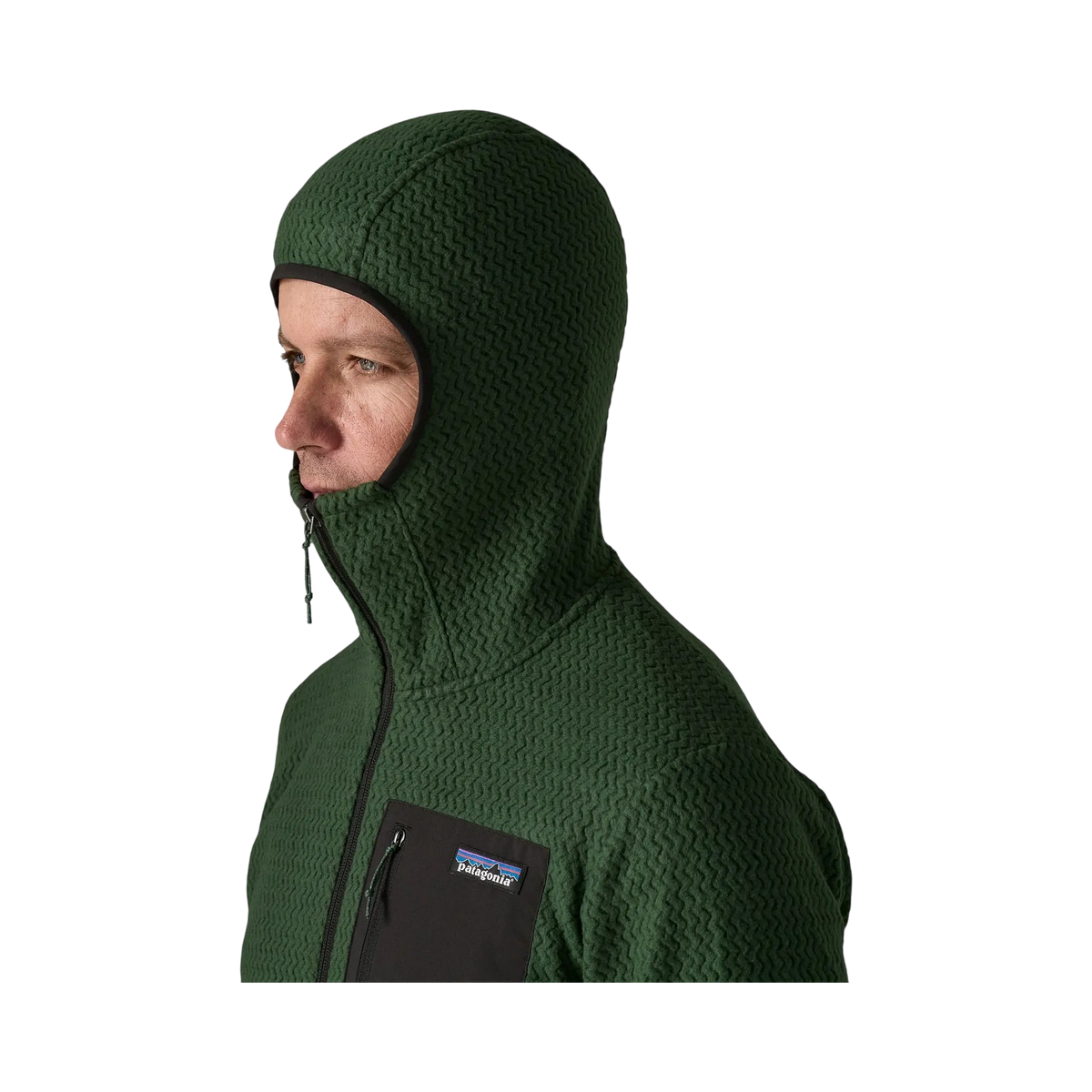 Patagonia - Sweatshirts & hoodies - M's R1 Air Full-Zip Hoody green Patagonia Purpose Trust
