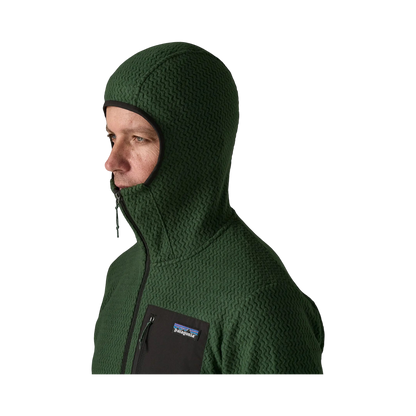 Patagonia - Sweatshirts & hoodies - M's R1 Air Full-Zip Hoody green Patagonia Purpose Trust