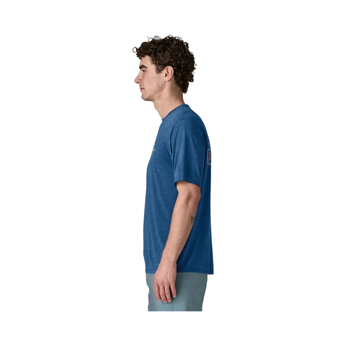 Patagonia - T-shirt - M's Cap Cool Daily Shirt - Great Waves blue Patagonia Purpose Trust