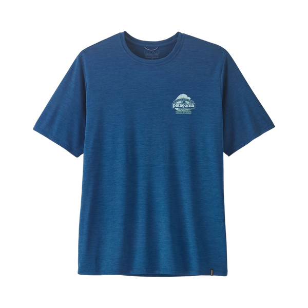 Patagonia - T-shirt - M's Cap Cool Daily Shirt - Great Waves bleu