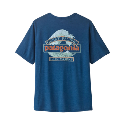 Patagonia - T-shirt - M's Cap Cool Daily Shirt - Great Waves blue Patagonia Purpose Trust