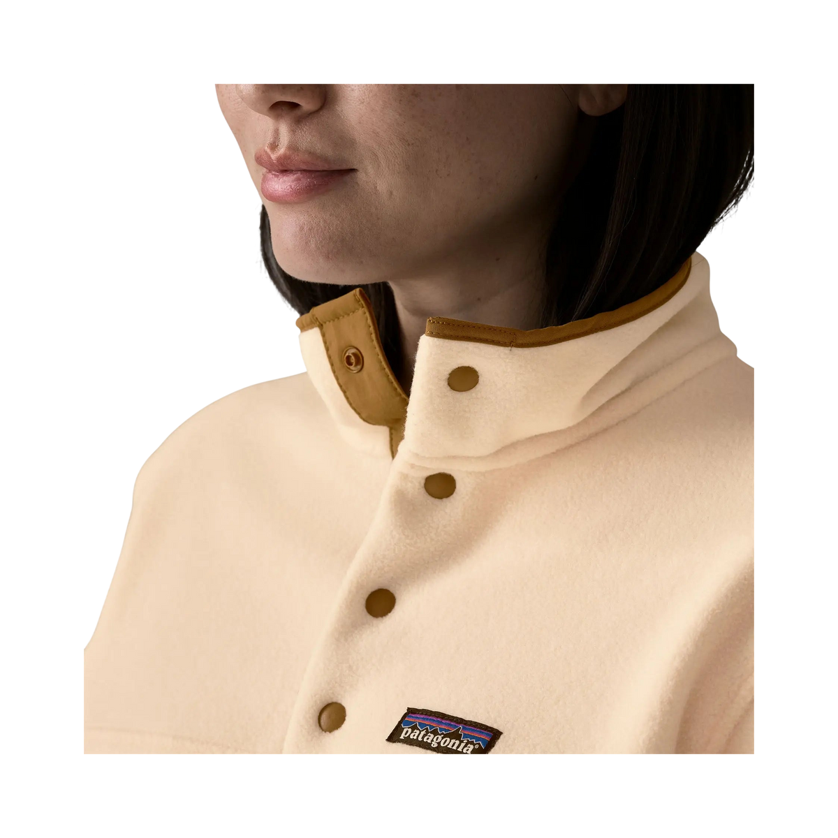Patagonia - Pullovers & Knitwear - W's LW Synch Snap-T P/O beige Patagonia Purpose Trust