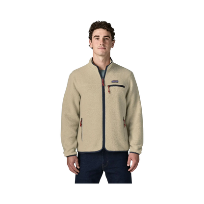 Patagonia M's Retro Pile Jkt yellow - Sherpa jacket on a transparent background - Surfshop Shapers Club House, La Rochelle