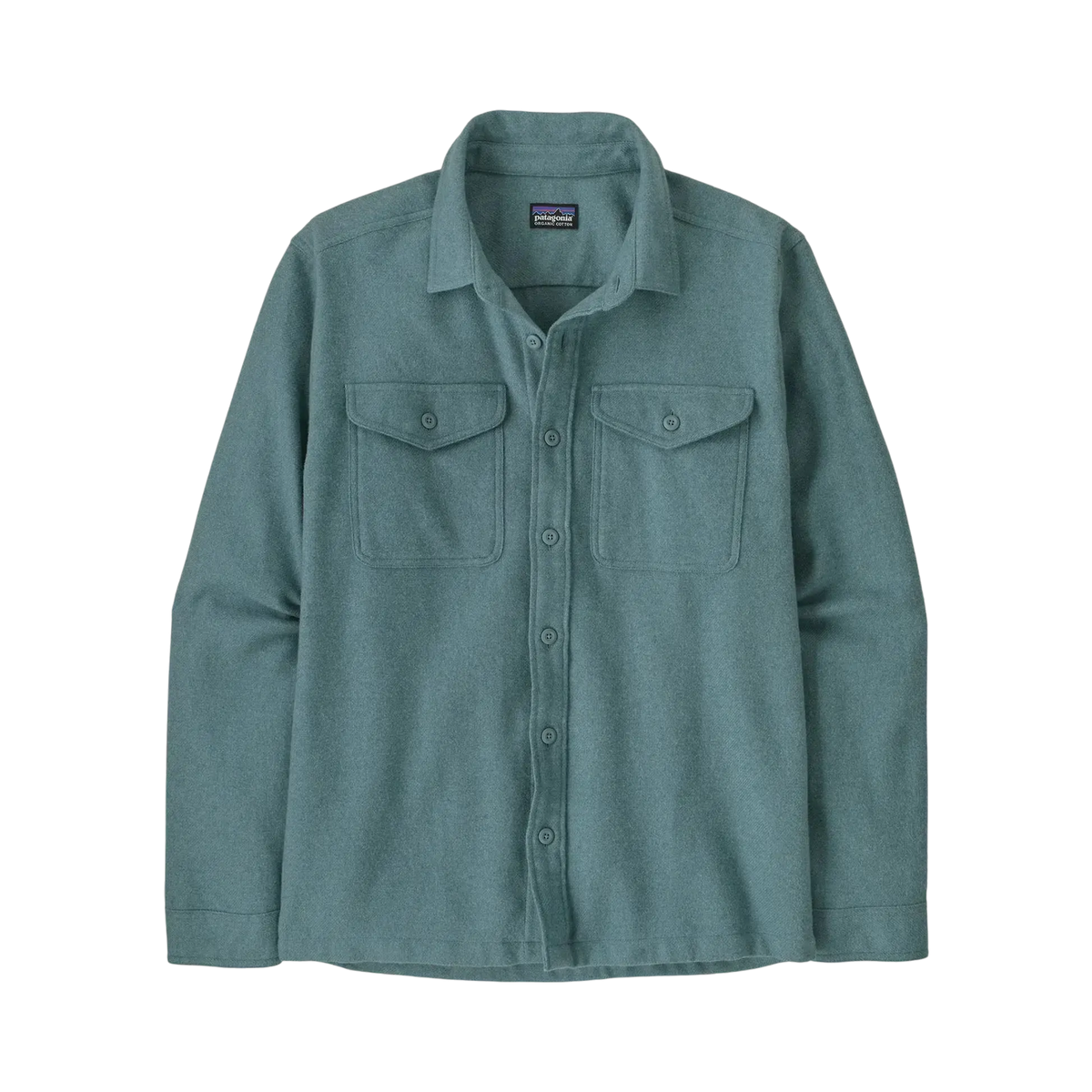 Blue Surfshop flannel shirt - Shapers Club House Patagonia with two chest pockets and a classic collar
