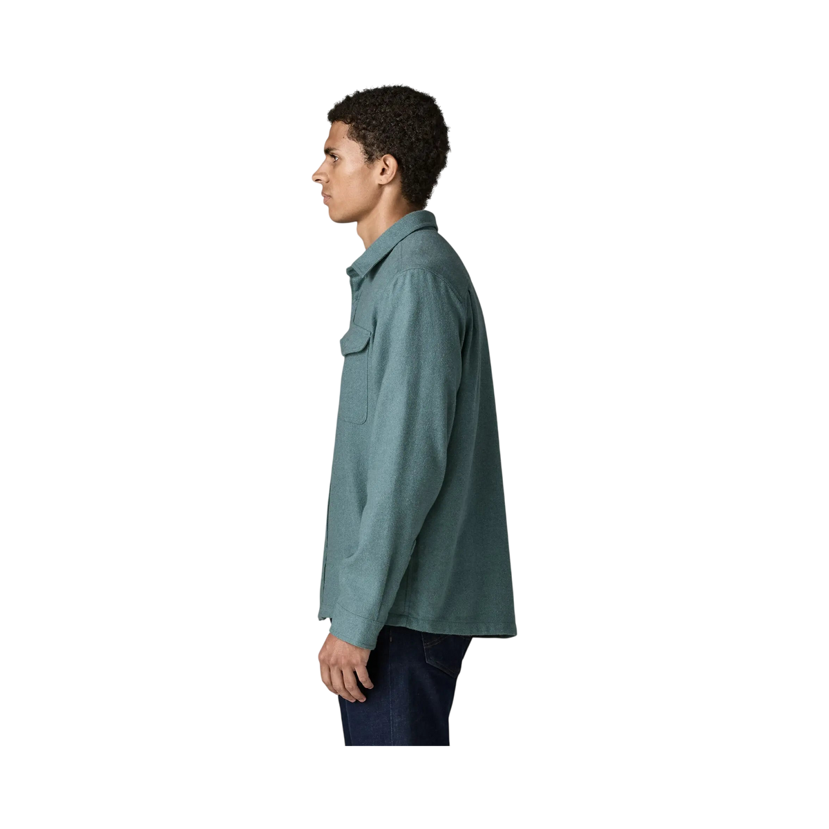 Men's Patagonia Fjord blue flannel shirt - view 4