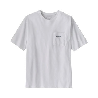 Patagonia Boardshorts M's Boardshort Logo Pocket Responsibili-Tee blanc – vue 1