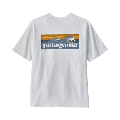 Patagonia Boardshorts M's Boardshort Logo Pocket Responsibili-Tee blanc – vue 2