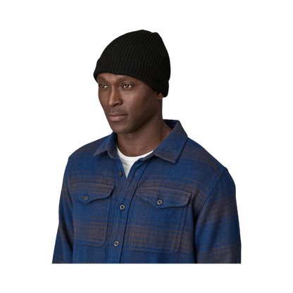Patagonia - Bonnets - Fisherman Rolled Beanie black Patagonia Purpose Trust