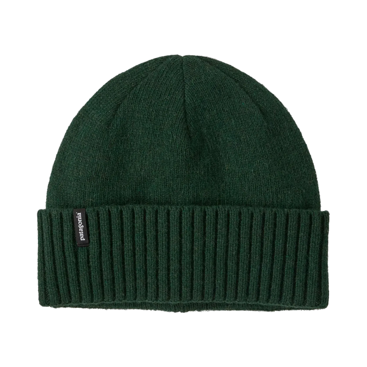 Patagonia Brodeo Green Hat Beanie in a mix of wool and acrylic with ribbed edging, sold by Surfshop - Shapers Club House