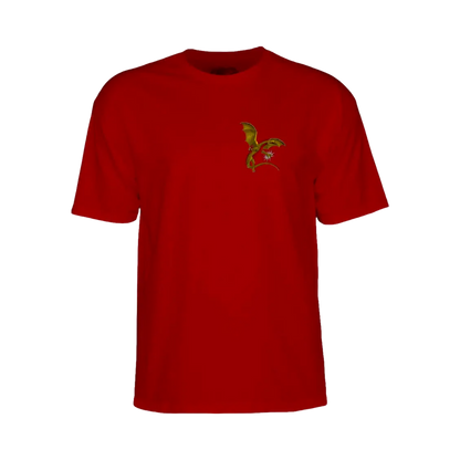 Powell Peralta - T-shirts - Dragons logo Red V7 Distribution