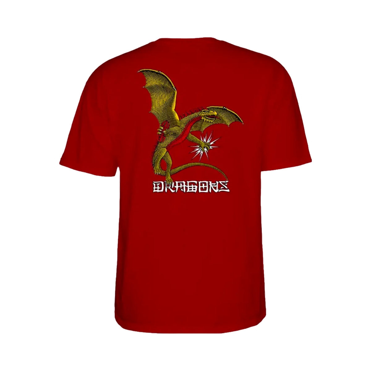 Powell Peralta - T-shirts - Dragons logo Red V7 Distribution