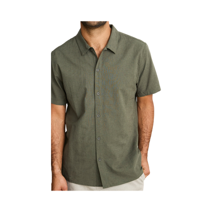 LINEN SS TSHIRT GREEN TAH5 - photo 3