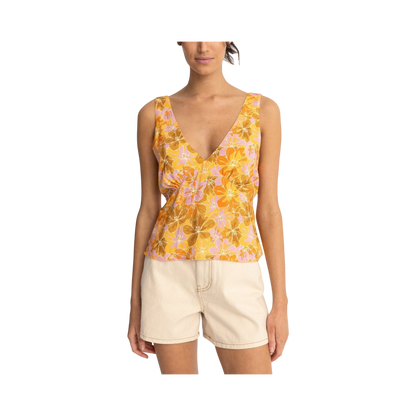 MAHANA FLORAL TOP M / US 28 / EU 38 YELLOW - photo 1