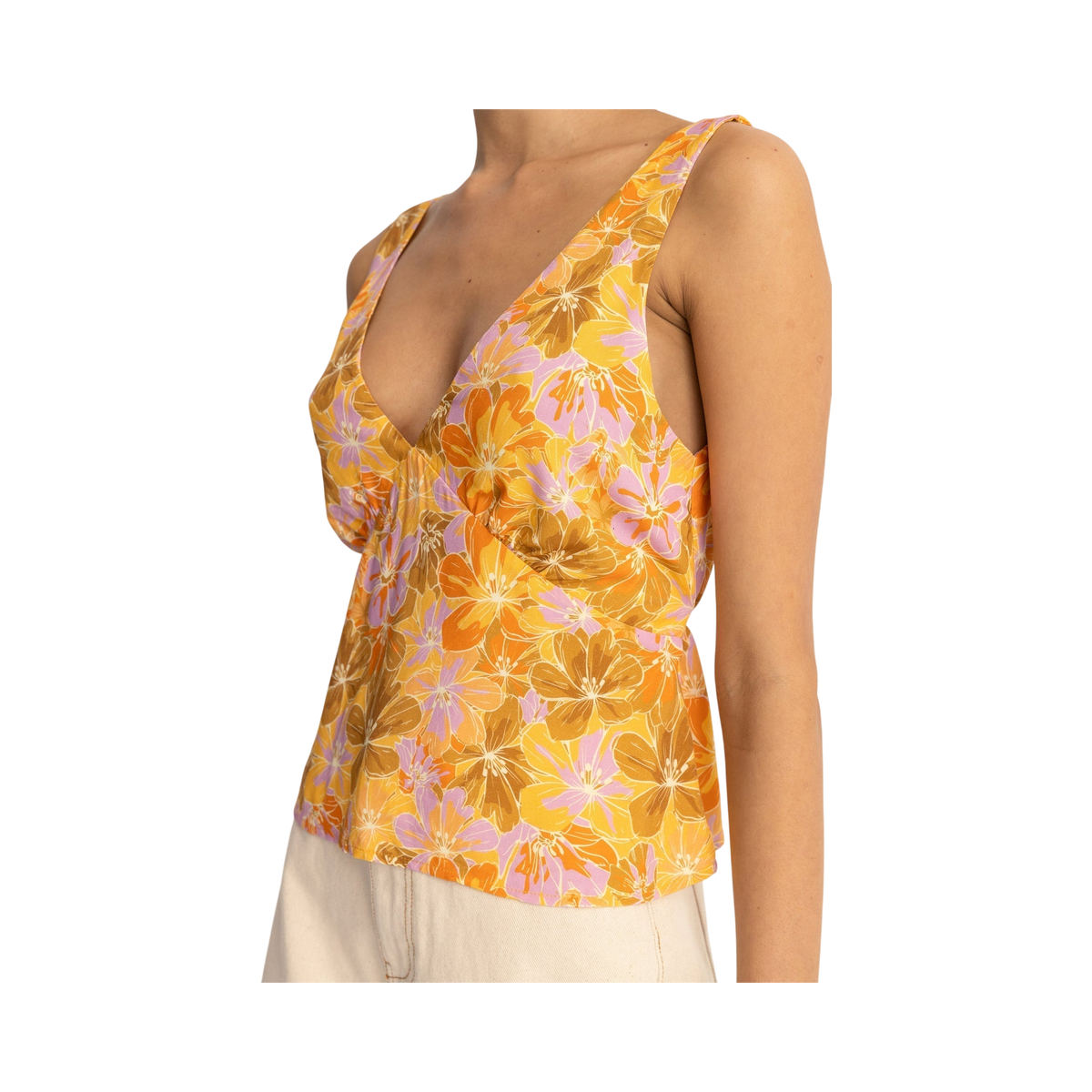 MAHANA FLORAL TOP M / US 28 / EU 38 YELLOW - photo 2