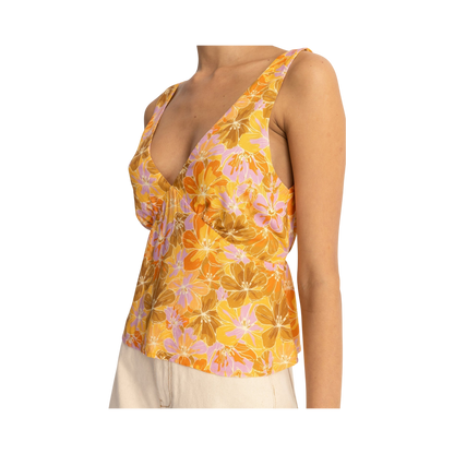 MAHANA FLORAL TOP M / US 28 / EU 38 YELLOW - photo 2