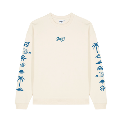 Shapers Club - T-shirt manches-longues - Crewneck beige