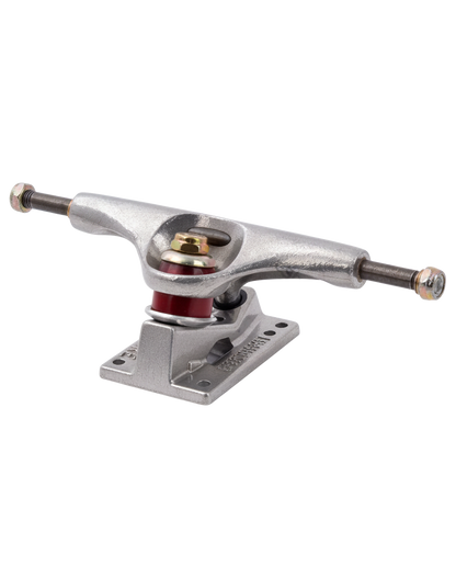 Truck de skateboard Surfshop - Shapers Club House Venture 129mm en aluminium gris avec gommes rouges
