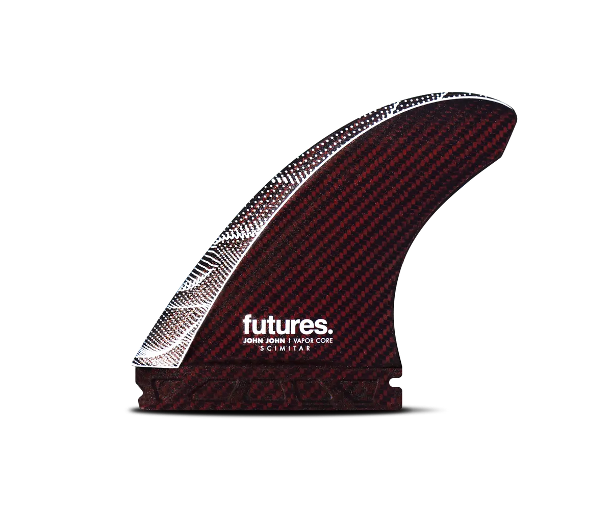 Dérives Thruster - John John Florence Scimitar Vapor Core - Carbon / Red design, FUTURES.