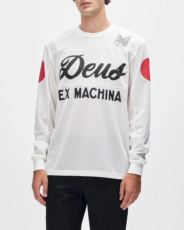 DEUS - Saber Moto Jersey - Blanc M