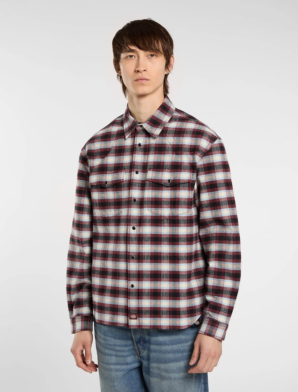 Dickies - JOHNSONVILLE SHIRT LS BLACK L / UE 43 - 44 / US 33 - 34